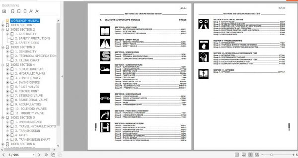 Fiat Hitachi Excavator EX135W Workshop Manual 2