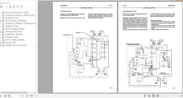 Fiat Hitachi Excavator EX255 EX285 Tier 2 Workshop Manual 2