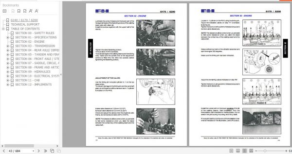 Fiat Hitachi Motor Grader G140 G170 G200 Maintenance Manual 2