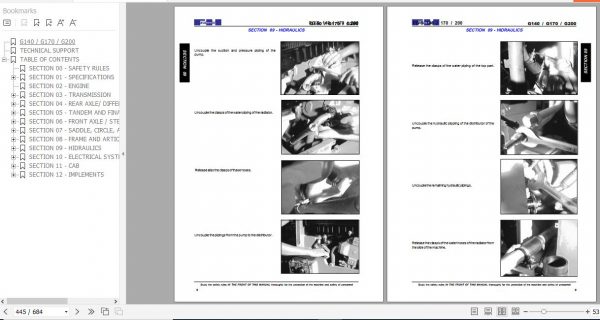 Fiat Hitachi Motor Grader G140 G170 G200 Maintenance Manual 3