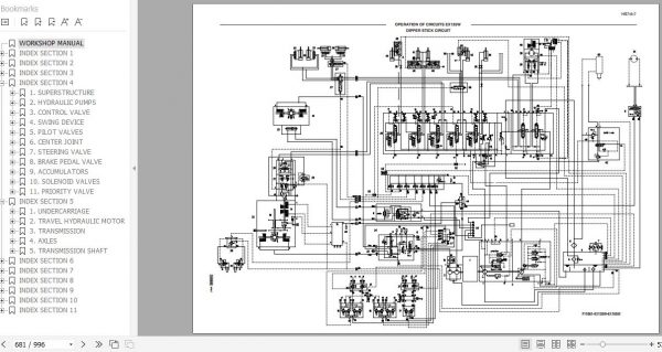 Fiat Hitachi Wheel Excavator EX135W Workshop Manual 4