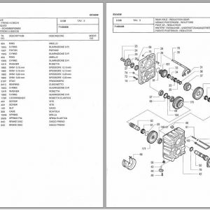 Fiat Hitachi Wheel Excavator Ex165W Parts Catalog It En Es Fr De 3