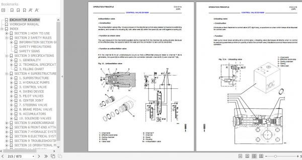 Fiat Hitachi Wheel Excavator EX165W Workshop Manual 3