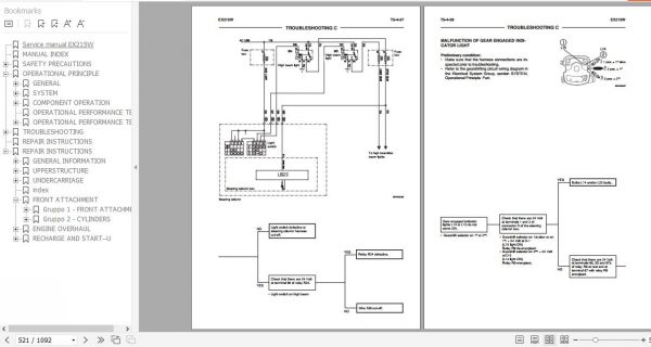 Fiat Hitachi Wheel Excavator EX215W Service Manual 3