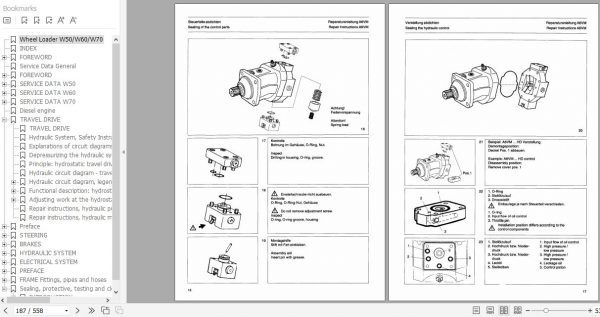 Fiat Hitachi Wheel Loader W50 W60 W70 Technical Handbook 2