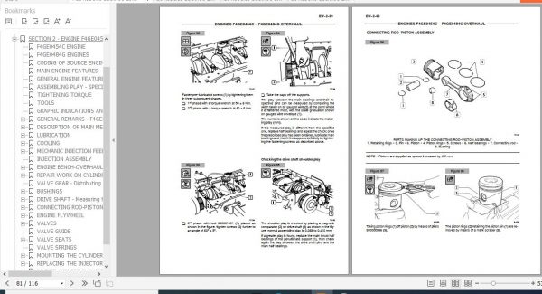 Fiat Kobelco Backhoe Loader Engines F4GE0454C F4GE0484G Repair Manual ENDEFRIT 4