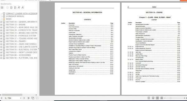 Fiat Kobelco Compact Loader SL45B SL55BH Workshop Manual ENIT 2 1