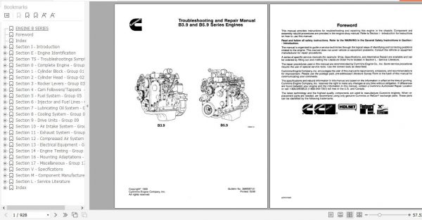 Fiat Kobelco Engines B3.9 B5.9 Series Troubleshooting Repair Manual ENIT 1