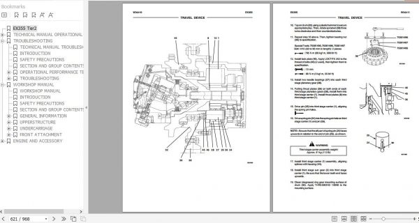 Fiat Kobelco Excavator EX355 Tier 2 Workshop Manual 3