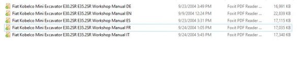 Fiat Kobelco Mini Excavator E30.2SR E35.2SR Workshop Manual ENDEFRITES 1