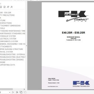 Fiat Kobelco Mini Excavator E40.2SR E50.2SR EVOLUTION Workshop Manual 1