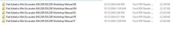 Fiat Kobelco Mini Excavator E40.2SR E50.2SR Workshop Manual ENDEFRITES 1