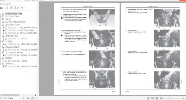Fiat Kobelco Mini Excavator E70SR EVOLUTION Workshop Manual 3 1
