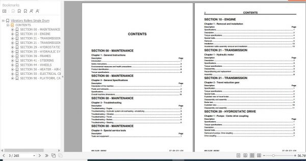 Fiat Kobelco Vibratory Rollers Single Drum C7 C9 C11 C15 Service Manual 2