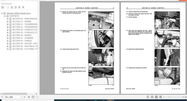 Fiat Kobelco Vibratory Rollers Single Drum C7 C9 C11 C15 Service Manual 3