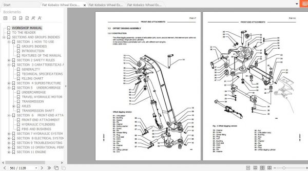 Fiat Kobelco Wheel Excavator EX95W Workshop Manual ENDEIT 4