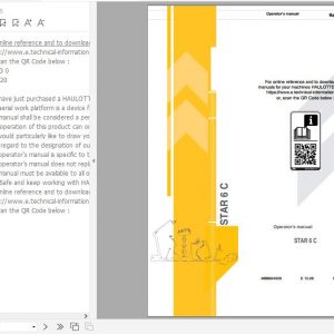 Haulotte Scissor Lift STAR 6 C E12.20 Operators Manual 4000664920 1