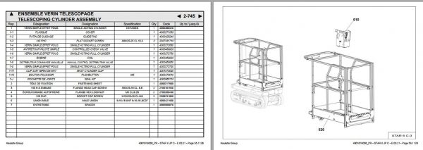 Haulotte Scissor Lift STAR 6 JP C E03.21 Spare Parts Manual 4001016030 2