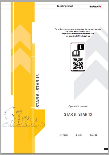 Haulotte Scissor Lift STAR 6 STAR 13 e04.21 Operators Manual 2