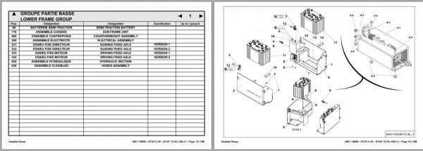 Haulotte Scissor STAR 6 AE STAR 13 AE E04.21 Spare Parts Manual 4001118990 2
