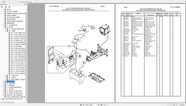 Hidromek Backhoe Loader HMK 102B MAESTRO ITL PRKS TIER 3 Spare Parts Catalog Turkish EN PDF 3