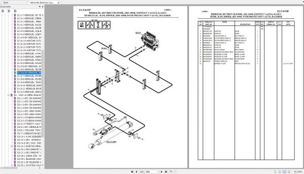 Hidromek Backhoe Loader HMK 102B MAESTRO JD Spare Parts Catalog Turkish EN PDF 2