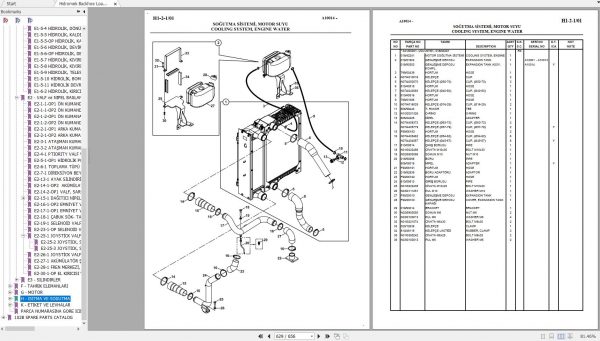 Hidromek Backhoe Loader HMK 102B MAESTRO JD Spare Parts Catalog Turkish EN PDF 3