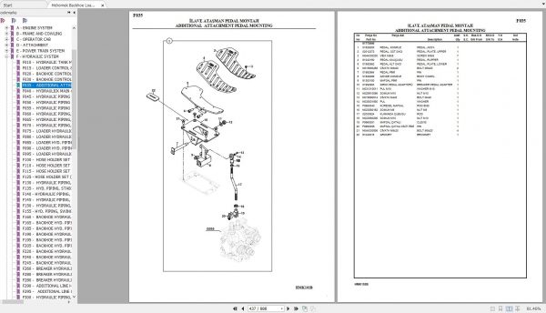 Hidromek Backhoe Loader HMK 102B MAESTRO JD ZF Spare Parts Catalog Turkish EN PDF 2