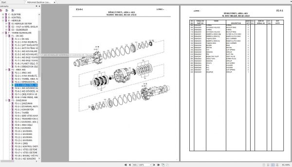 Hidromek Backhoe Loader HMK 102B MAESTRO ZF JD TIER3 Spare Parts Catalog Turkish EN PDF 2