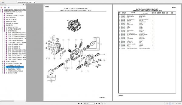 Hidromek Backhoe Loader HMK 102B SUPRA PREMIUM Spare Parts Catalog Turkish EN PDF 3