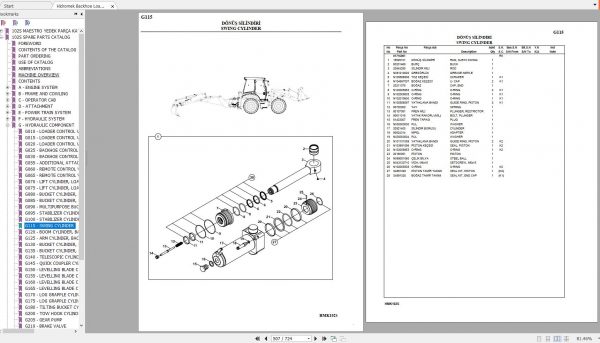 Hidromek Backhoe Loader HMK 102S MAESTROPERKINS ZFCR Spare Parts Catalog 2