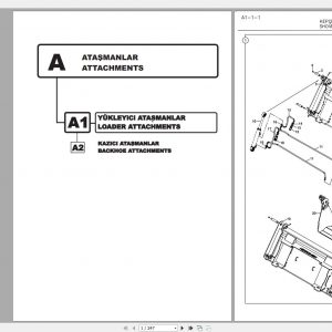 Hidromek Backhoe Loader HMK 62SS 08012013 Spare Parts Catalog Turkish EN PDF 1