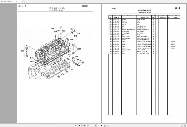 Hidromek Backhoe Loader HMK 62SS 08012013 Spare Parts Catalog Turkish EN PDF 3