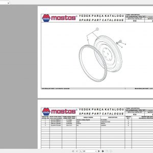 Hidromek Backhoe Loader MST 2004 Spare Parts Catalog Turkish EN PDF 0