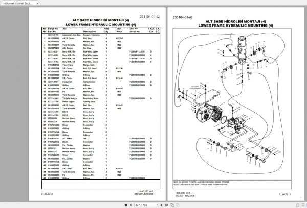 Hidromek HMK 200 W 2 Spare Part Catalogue ENTur 2 1