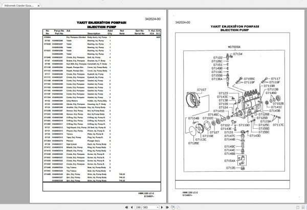 Hidromek HMK 220LC 2 LR Spare Part Catalogue ENTur 2