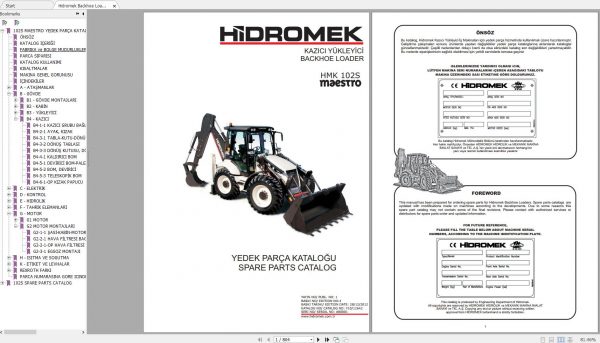 Hidromek HMK102S Spare Part Catalogue ENTur 1