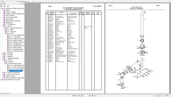 Hidromek HMK102S Spare Part Catalogue ENTur 3