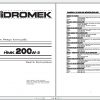 Hidromek HMK200W 2 2005 2009 Spare Part Catalogue ENTur 5123001 1