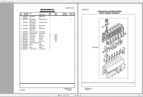 Hidromek HMK220 LC 2 LR Spare Part Catalogue ENTur 2