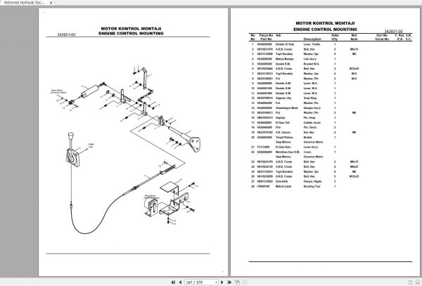Hidromek HMK220 LC Spare Part Catalogue ENTur 2134001 2