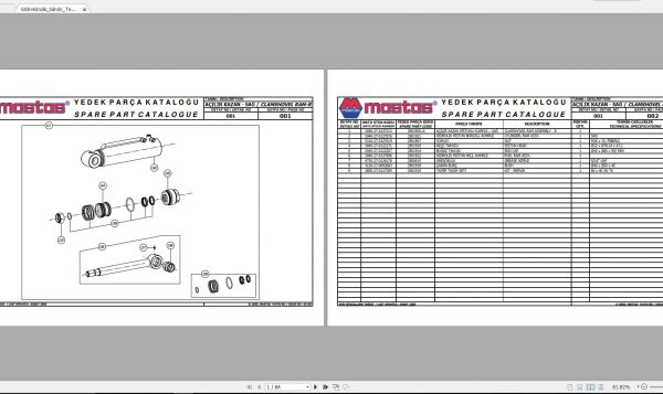 Hidromek MST MSB444460461 Spare Part Catalogue ENTur 3
