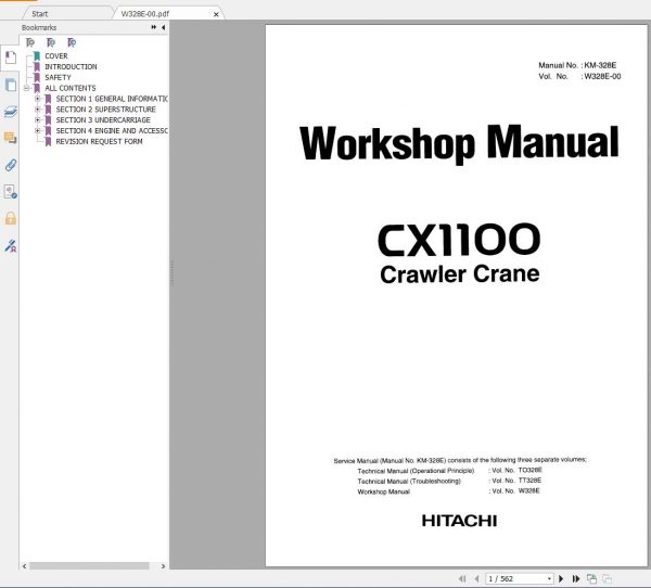 Hitachi Crawler Crane 3.05GB Full All Model Shop Manual DVD 1