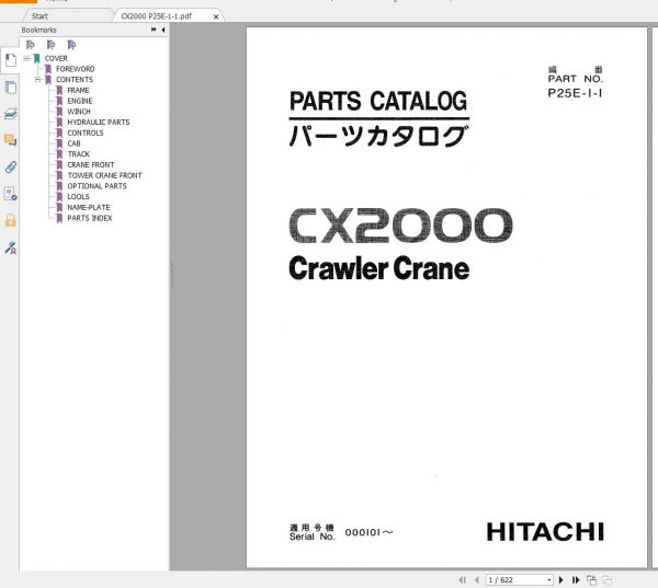 Hitachi Crawler Crane 3.05GB Full All Model Shop Manual DVD 10