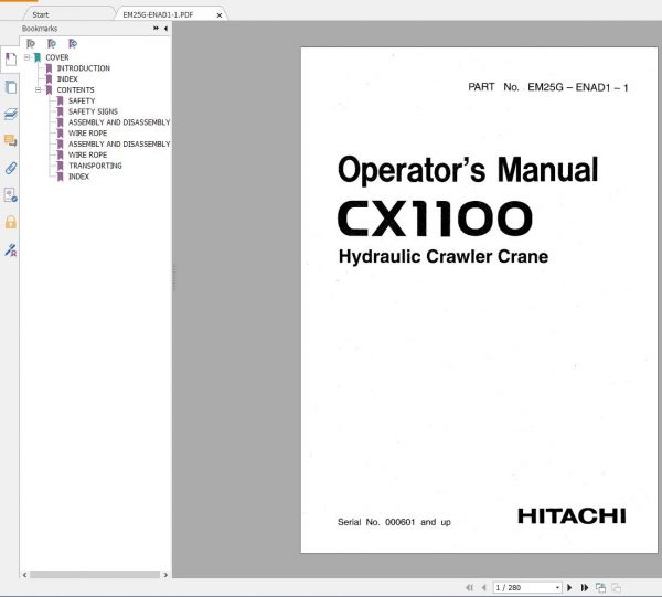 Hitachi Crawler Crane 3.05GB Full All Model Shop Manual DVD 2