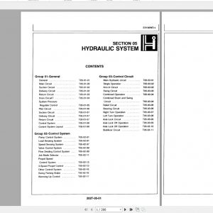 Hitachi Hydraulic Excavator EX100WD 2 KM 202E 01 Part 2 Tecnical Manuals EN PDF 1