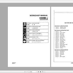 Hitachi Hydraulic Excavator EX100WD 2 KM 202E 01 Workshop Manuals EN PDF 1