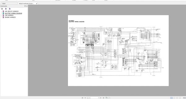 Hitachi Hydraulic Excavator EX100WD 3 Wiring Diagrams EN PDF 3