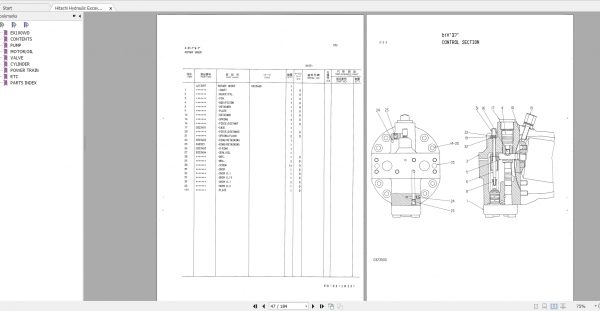 Hitachi Hydraulic Excavator EX100WD Spare Parts Catalog JP PDF 3