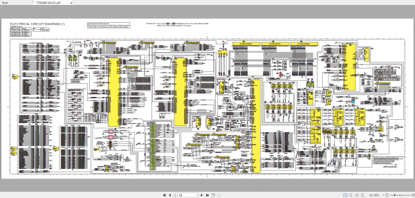 Hitachi Hydraulic Excavator Mining EX2000 7 EX2000 7B Electrical Hydraulic Circuit Diagram Fault Code List 1 1